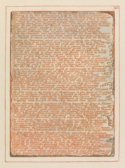 Jerusalem, Platte 90 von William Blake